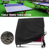 Outdoor Waterproof And Dustproof Table Tennis Table Cover, Size: 165x70x185cm(Black Outside Silver Inside)