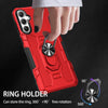 For Samsung Galaxy S23 FE 5G Ring Holder Armor Hybrid Phone Case(Red)