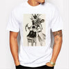 Clothing Print Pattern Short-sleeved T-shirt for Men, Size: XXXL(White)