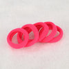 20pcs / Pack Girls Kids Rubber Bands Ponytail Holder Elastic Hair Bands(Bright Pink)