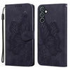 For Samsung Galaxy A16 5G Retro Skin Feel Butterflies Embossing Horizontal Flip Leather Phone Case(Black)