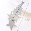 5 PCS Star Barrettes Jewelry Hair Accessories(Gold)