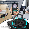 For Samsung Galaxy Z Flip6 360 Rotation Ring Holder MagSafe Shockproof PC Phone Case(Black)