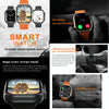 iW9 Ultra 2.04 inch Screen Smart Call Watch, BT Call / Heart Rate / Blood Pressure / Blood Oxygen(Orange Gold)