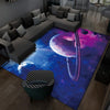 3D Visual Cartoon Cosmic Planet Living Room Carpet, Size: 40x60cm(Cosmic Planet 6)