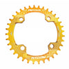 MOTSUV Narrow Wide Chainring MTB  Bicycle 104BCD Tooth Plate Parts(Yellow)