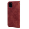 For iPhone 11 Pro Max Frosted Business Magnetic Horizontal Flip PU Leather Case with Holder & Card Slot & Lanyard(Brown)