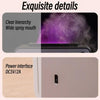 200ml  Fireplace Flame Aromatherapy Air Humidifier USB Colorful Night Light Essential Oil Diffuser(Black)
