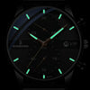 BINBOND B0158 Men Luminous Multifunctional Business Quartz Watch(Black Mash Black Shell Black Surface)