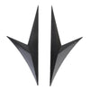 Modified Fender Side Wing Sticker Blade Side Shark Gill Car Body Decorative Sticker for Honda 10th Generation Civic, Bright Black