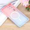 For Samsung Galaxy S25 Ultra 5G Liquid TPU Silicone Gradient MagSafe Phone Case(Pink Blue)
