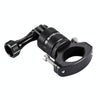 PULUZ 360 Degree Rotation Bike Aluminum Handlebar Adapter Mount with Screw for GoPro, Insta360, DJI and Other Action Cameras(Black)