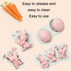 2 PCS Easter Bunny Egg Chocolate Baking Clay Silicone Mold, Specification: Bouquet Bunny