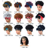 Headscarf Wig Black Gradient Small Curly Wig Explosive Headgear, Colour: 6.TJB0-4T27#