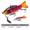 HENGJIA JM062 7 Section Fish Fake Lures VIB Minnow Fishing Lures, Size: 10cm 15g(12)