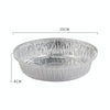 50 PCS / Set Thickened Circular Baking Tray Grilled Meat Paper, Specification: 8 inch(Silver White)