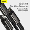 Baseus CAMLTWJ-01 1.5m 3.5A USB to 8 Pin + USB-C / Type-C + Micro USB 3 in 1 Fast Charging Data Cable(Black)