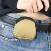 H25 Outdoor Sports Nylon Micro Slingshot Steel Ball Waist Bag Mini Coin Purse(Black)