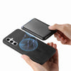 For Samsung Galaxy S25+ 5G Retro Magsafe Card Bag PU Back Cover Phone Case(Black)