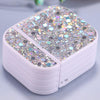 For AirPods 1 / 2 Glitter Sequins Wireless Earphone Protective Case(White)