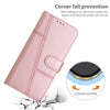 For vivo Y300 Global / V40 Lite IDN Stitching Calf Texture Buckle Leather Phone Case(Pink)