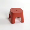 Household Bathroom Row Stools Plastic Stools Thickened Low Stools Square Stools Small Benches, Colour: Retro Red Children