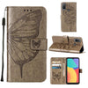 For Alcatel 1L 2021 Embossed Butterfly Leather Phone Case(Grey)