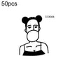 50 PCS Bad Girl Waterproof Dark Tattoo Stickers(CC6354)