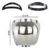 Motorcycle Helmet Three-Button Windproof Lens With Bracket(Gradient Blue)
