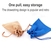 50 PCS Multi size Linen Jute Drawstring Gift Bags Sacks Wedding Birthday Party Favors Drawstring Gift Bags, Size:7x9cm(Wine Red)