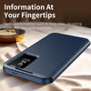 For Samsung Galaxy S25 5G Smart View Window Leather Phone Case with Card Slot(Blue)