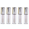 5pcs Lip Glaze Trial Sample Bottle Mini DIY Homemade Lip Gloss Bottles Lip Oil Bottle, Color: Silver