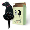 Home Office Bedroom Decoration Battery Operated Dog Shaped Wall Clock with Swinging Tails, Size : 42 x 18cm (Black)