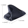 A-886 Car Auto Shark Fin Dome Antenna Decoration for Honda Buick Nissan Hyundai Toyota Volkswagen Mazda(Black)