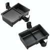 Car Seat Armrest Storage Box Adjustable Tissue Box(Black+Cover Plate)