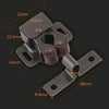 5pcs Antique Old- Style Short Foot Door Clip Buckle Household Closet Cabinet Door Catches, Style: With Screw(Green)