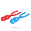 2 PCS  Large Double Ball Children Winter Outdoor Playing With Snow Grippers Snowball Fight Tools, Random Color Delivery