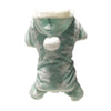 Green Dog Fleece Hoodie, Size L | Warm & Cosy Pet Costume