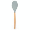 Silicone Wood Handle Salad Spoon Heat-resistant Cooking Spoon Kitchen Tools