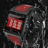 SANDA 222 Men Sports Outdoor Mountaineering Digital Electronic Watch Square Multi functional Waterproof Watch(White)