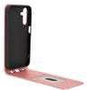 For Samsung Galaxy A15 5G / 4G Magnetic Vertical Flip Leather Phone Case(Rose Gold)