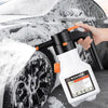 2L Car Wash Electric Foam Sprayer Rechargeable Pressurized PA Pot Electric Booster Sprayer(White)