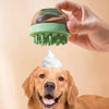 Pet Shower Brush with Refillable Gel (Green) - Cat & Dog Grooming