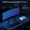 HYSTOU P09B-J4125-4L 8GB DDR4+128GB SSD Industrial Computer Soft Route From 2.5G Multi -Network HTPC Server Mini Console(With US Adapter)