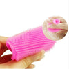 10pcs Cleaning Pad Wash Face Facial Exfoliating Brush SPA Skin Scrub Cleanser Tool(Rose Red)
