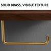 30cm Beech Wood Wall-Mounted Paper Towel Rack Bathroom Shelf Roll Tissue Holder