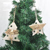 Wooden Cartoon Christmas Tree Ornament Christmas Scene Decoration Supplies(Socks)