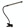 LED Table Lamp With Clamp & Flexible Gooseneck USB Reading Light Bedside Lamp, Spec: White Light Black