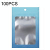 100PCS Aluminum Foil Ziplock Bag Jewelry Sealed Packaging Bag, Size: 7.5x10cm (Blue Gradient)