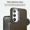 For Samsung Galaxy S23 FE 5G Carbon Fiber Series IMD Phone Case(Brown)